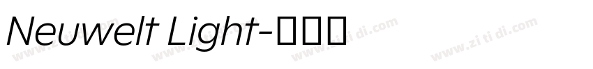 Neuwelt Light字体转换